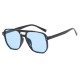 Cross-border fashionable double-beam, rice-studded sunglasses for men and women, gradient-colored, large-frame, slimming, sun-protective sunglasses. Cross-border fashionable double-beam, rice-studded sunglasses for men and women, gradient-colored, large-frame, slimming, sun-protective sunglasses.