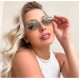 New European and American fashion cat-eye sunglasses, personalized street style and runway sunglasses, retro Hong Kong style sunglasses.