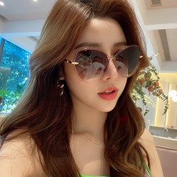 New Fashion Sunglasses, Women's High-End Metal Versatile INS Sunglasses, European and American Cross-Border Polygonal Sunglasses