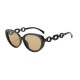 New personalized versatile square-frame sunglasses, UV protection, sun protection sunglasses, European and American cross-border diamond-plated sunglasses for women