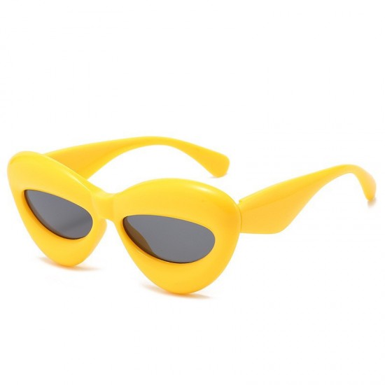New multi-color bubble sunglasses, European and American Instagram-style cat-eye sunglasses, trendy fashion, influencer runway sunglasses