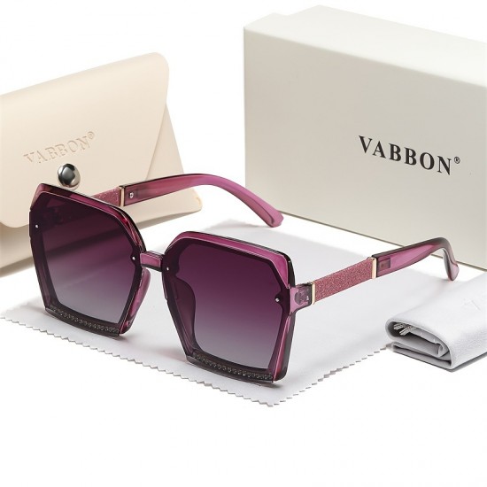 New fashionable diamond-studded polarized sunglasses for women, high-end, slimming, large-face glasses, cross-border large-frame sunglasses