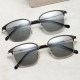 European and American retro round rice-nail flat glasses for men, customizable myopia frames, new Korean-style blue-light blocking glasses European and American retro round rice-nail flat glasses for men, customizable myopia frames, new Korean-style blue-light blocking glasses