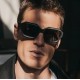 2024 new colorful cycling glasses. Men's one-piece sunglasses, European and American outdoor sports polarized sunglasses