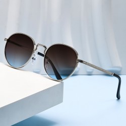 Cross-border round metal sunglasses, women's UV protection sun protection sunglasses, new European and American fashion sunglasses for men