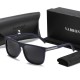 Men's driving sunglasses, UV protection, high-definition polarized square sunglasses, fashionable cross-border glasses for men.
