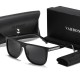 Men's driving sunglasses, UV protection, high-definition polarized square sunglasses, fashionable cross-border glasses for men.