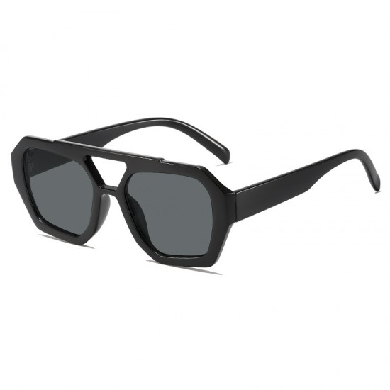 Cross-border European and American Double-beam irregular sunglasses, new retro and stylish sunglasses for women, trendy and trendy, trendy, and trendy, trendy, business-themed, men's reading glasses. 2024 new high-definition blue light blocking and anti-f