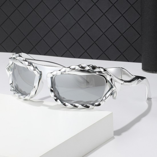 Cross-border Y2K personalized hip-hop sunglasses for Europe and America New style party sunglasses, versatile sporty, stylish, shaped sunglasses. Cross-border Y2K personalized hip-hop sunglasses for Europe and America New style party sunglasses, versatile sporty, stylish, shaped sunglasses.