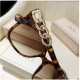 New fashionable children's glasses, Korean-style round-frame, versatile baby sunglasses, sun-blocking, personalized metal children's sunglasses.