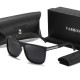 Men's driving sunglasses, UV protection, high-definition polarized square sunglasses, fashionable cross-border glasses for men.
