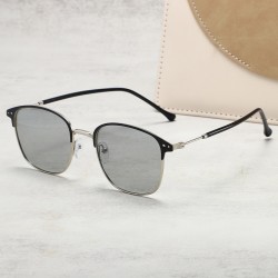 European and American retro round rice-nail flat glasses for men, customizable myopia frames, new Korean-style blue-light blocking glasses