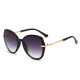 New Fashion Sunglasses, Women's High-End Metal Versatile INS Sunglasses, European and American Cross-Border Polygonal Sunglasses