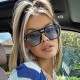 Cross-border fashionable double-beam, rice-studded sunglasses for men and women, gradient-colored, large-frame, slimming, sun-protective sunglasses. Cross-border fashionable double-beam, rice-studded sunglasses for men and women, gradient-colored, large-frame, slimming, sun-protective sunglasses.