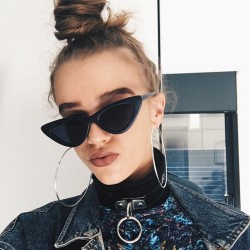 New metal oval sunglasses for women, influencer street style sunglasses, cross-border retro Arc de Triomphe sunglasses for women