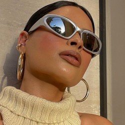 New Millennial Futuristic Y2K Hot Girl Sunglasses, Cycling Punk, Sports Influencer Sunglasses, Cross-Border Trendy Eyewear for Women