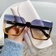 Y2K sports sunglasses, European and American ins silver, trendy, futuristic glasses, personalized and avant-garde, versatile cycling sunglasses for women