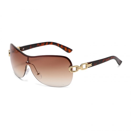 One-piece double-ring chain sunglasses for women, cycling glasses, women's mountain bike outdoor windproof sunglasses