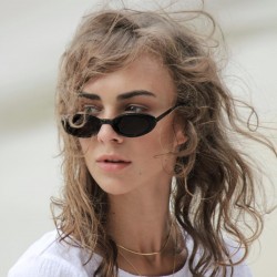 New men's metal polarized sunglasses, high Ultra-light night vision driving glasses, cross-border fashionable square-frame sunglasses.