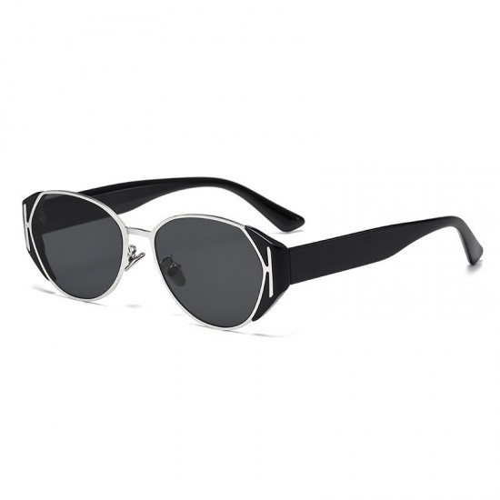 Retro, old-money style cat-eye sunglasses, high-end UV protection sunglasses, new cross-border fashionable small brown glasses