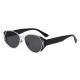 Retro, old-money style cat-eye sunglasses, high-end UV protection sunglasses, new cross-border fashionable small brown glasses
