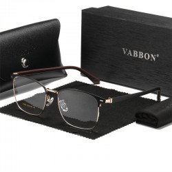 New men's metal blue light blocking glasses, fashionable business trendy plain glasses, high-end, versatile glasses frames