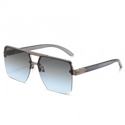 New fashionable frameless high-definition blue light blocking reading glasses for middle-aged and elderly men and women, high-end anti-fatigue reading glasses