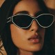 New fashionable lacquered cat-eye sunglasses for men and women, personalized street style sunglasses, European and American cross-border retro sunglasses