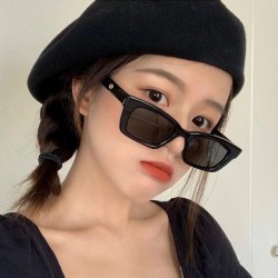 European and American rimless slimming, high-end sunglasses, cross-border new retro influencer sunglasses, millennial hot girl sunglasses.