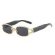 Influencer-inspired ring-buckle sunglasses, fashionable and trendy, personalized sunglasses for men and women, new small-frame, square-shaped sunglasses. Influencer-inspired ring-buckle sunglasses, fashionable and trendy, personalized sunglasses for men and women, new small-frame, square-shaped sunglasses.