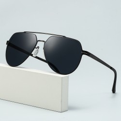 New ultra-light men's double-bridge sunglasses, high-end, driving and fishing sunglasses, fashionable double-bridge toad sunglasses