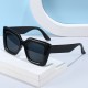 Large-Frame Simple and Stylish Square Sunglasses for Women, Instagram Influencer Street Style Sunglasses, European and American Cross-Border Trendy Eyewear