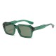 New large metal-framed women's sunglasses, high-end, cross-border trendy, half-framed, toad-shaped sunglasses, European and American women's rice-studded sunglasses