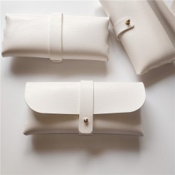 Multifunctional PU Leather Eyeglass Case, Sunglass Set, Soft Case, High-Quality Leather Eyeglass Bag